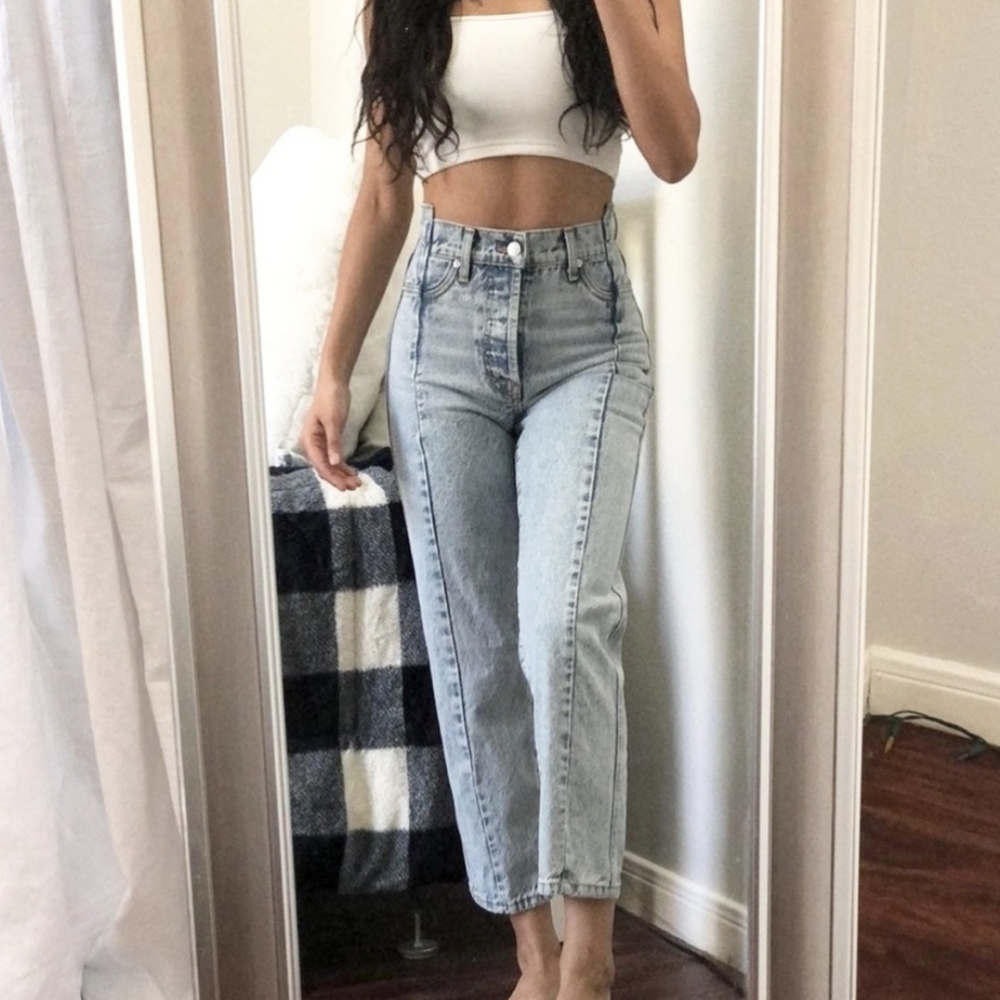 Revice high waist Gemini / different views acid wash jeans